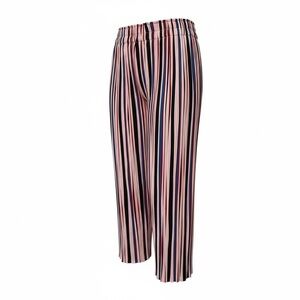 NWT Oscar S Women’s Multi Striped Palazzo Cropped Pants Pull On - Size Medium